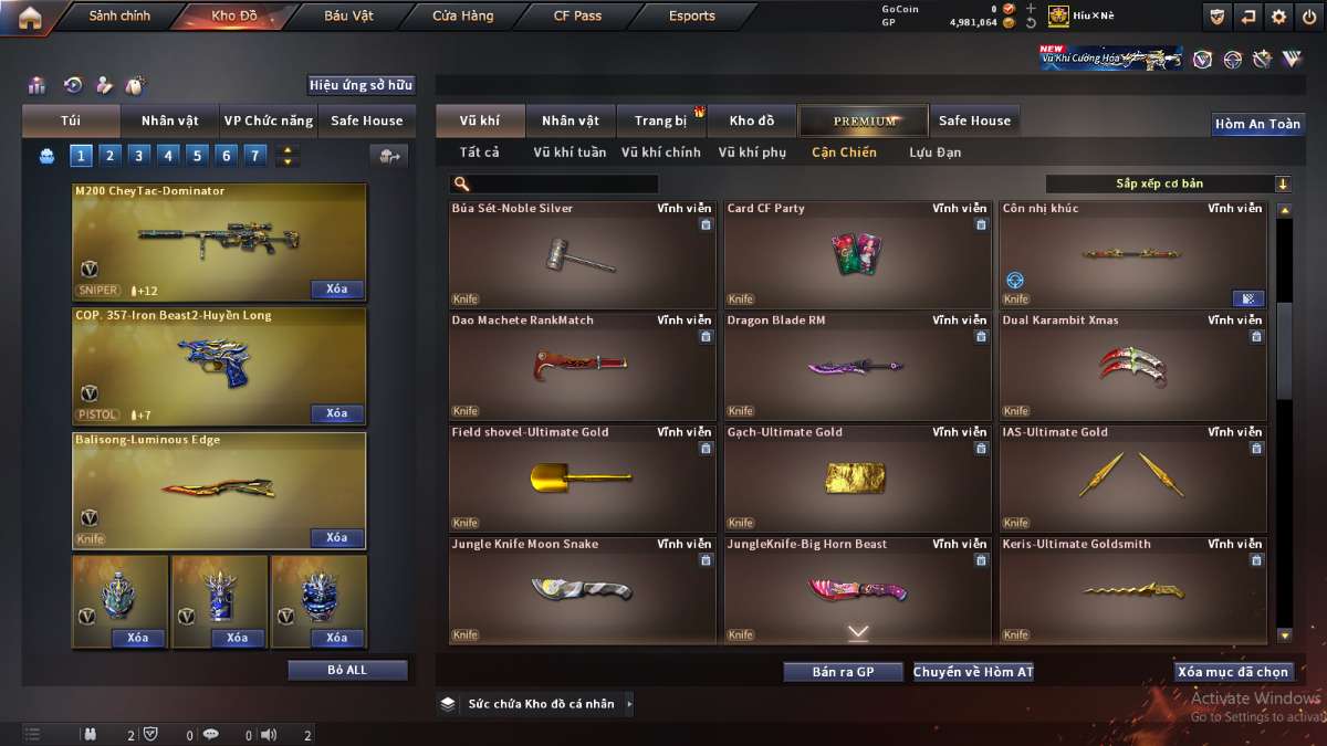 shop acc cf uy tin gia re